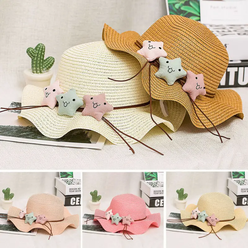 Детская Солнцезащитная шляпа соломенная шляпа-котелок круглые плоские кепки со