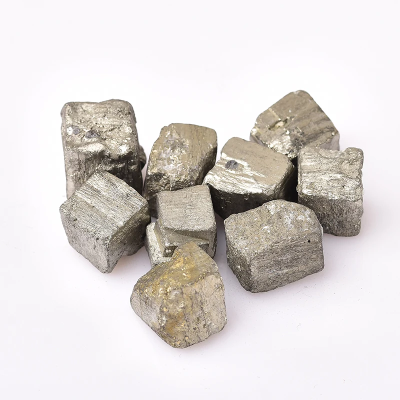 Природный Пирит неправильной руды минеральный кристалл камень Lron