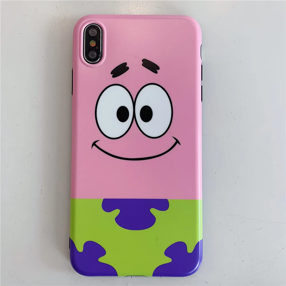 IMD чехол с губкой Бобом для iPhone 11 Pro Max X XS Max, милый мягкий чехол для iPhone XR 6 6S 7 8 Plus, чехол