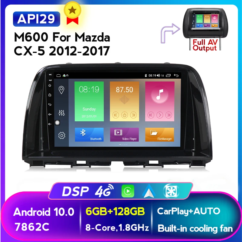 MEKEDE Android 10 0 HD IPS 2.5D 9-дюймовый автомобильный dvd-плеер для Mazda CX5 CX-5 2011-2017 WIFI BT GPS