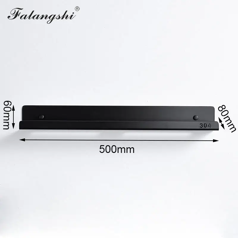 50cm Shelf Кухня полка Слои 40/50 см прямоугольник стеллаж для выставки товаров Аксессуары для ванной комнаты для хранения шампунь мыло корзинка для косметики держатель WB8002 - Цвет: 50cm Shelf