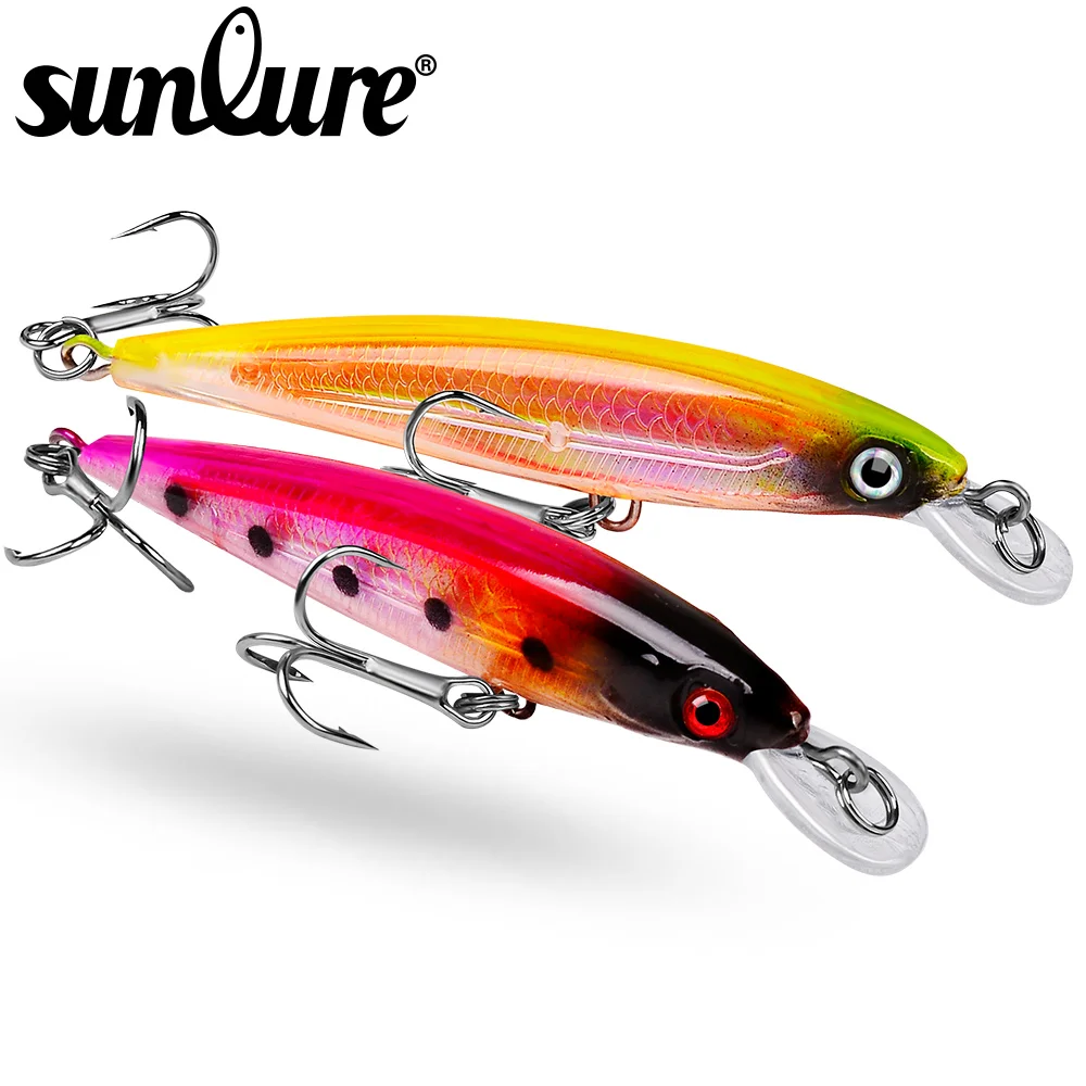 Sunlure 1 шт. Тонущая приманка в форме гольяна 8 2 см-7 3 г шумная для рыбной ловли