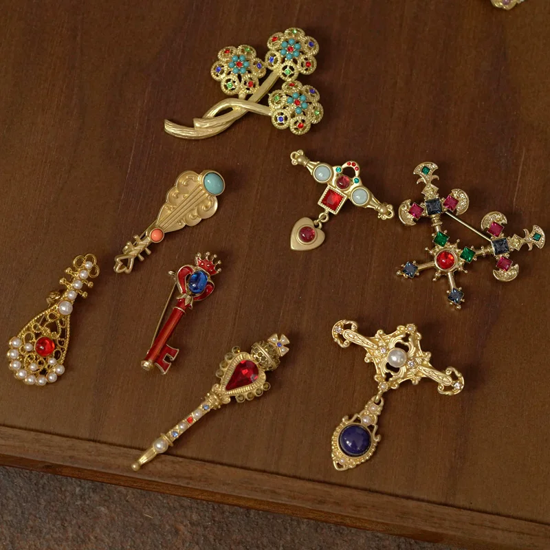 Винтажный дворец древний музыкальный инструмент ювелирная брошь Cheongsam Hanfu