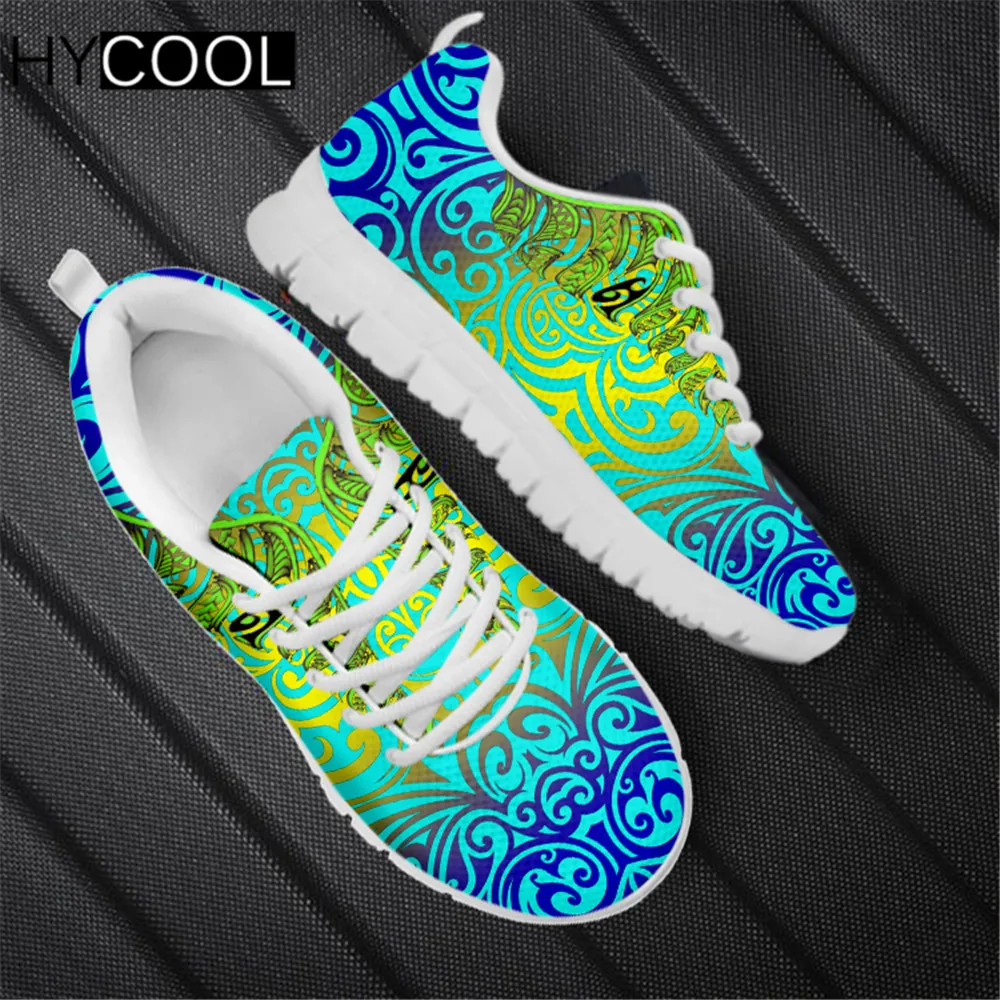 

HYCOOL Art Designs Ethnic Tribe Pattern Print Vintage Women Men Lace Up Lightweight Running Shoes Fitness Sport Chaussure Femme