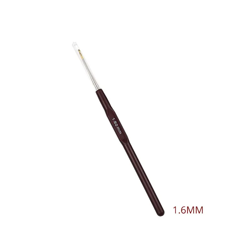 1.6mm 1 шт. 18 размеров 0,5-2,2 мм крючки для вязания крючком алюминиевые маленькие кружева вплетать в пряжу спицы крючок для инструменты для изготовления кукол крючки для вязания - Цвет: 1.6mm