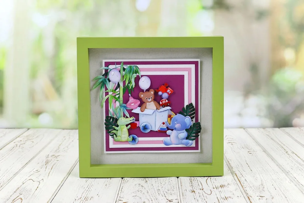 

Toy Box Bear New Arrival 2021 Metal Cutting Die Scrapbooking DIY Decoration Craft Embossing Stencil Stansmallen Make Albums