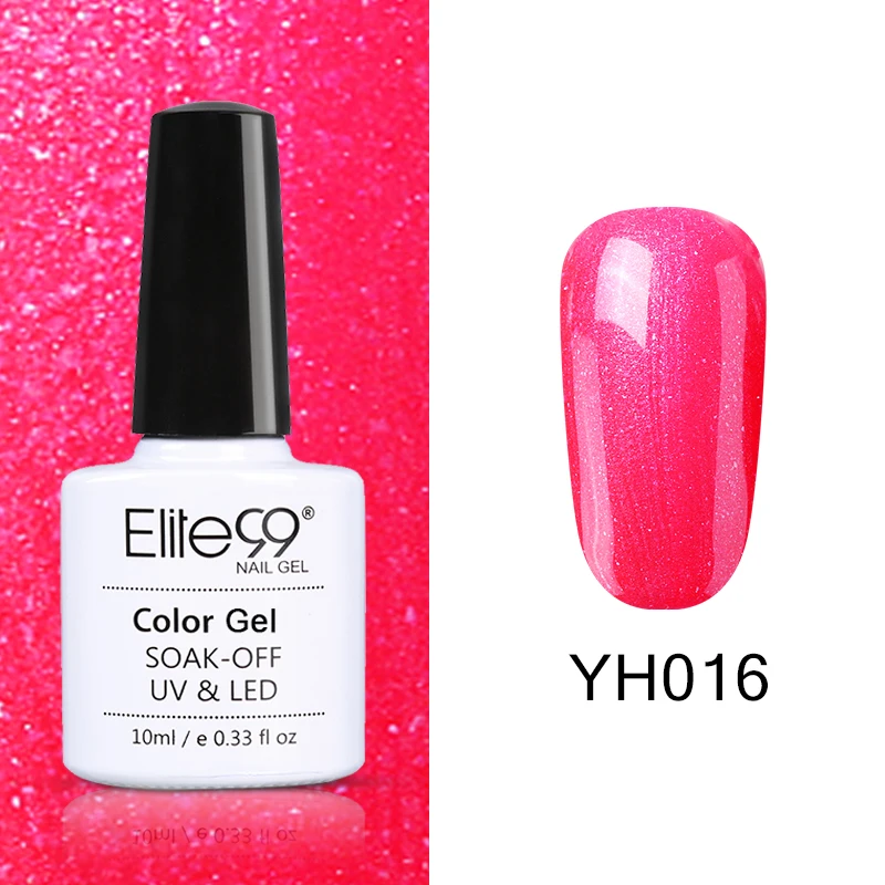YH016 Elite99 Vernis Полупостоянный 10 мл Светодиодный УФ-гель замачиваемый пурпурный цвет светодиодный лак для ногтей нужна лампа отверждения Гель-лак - Цвет: YH016