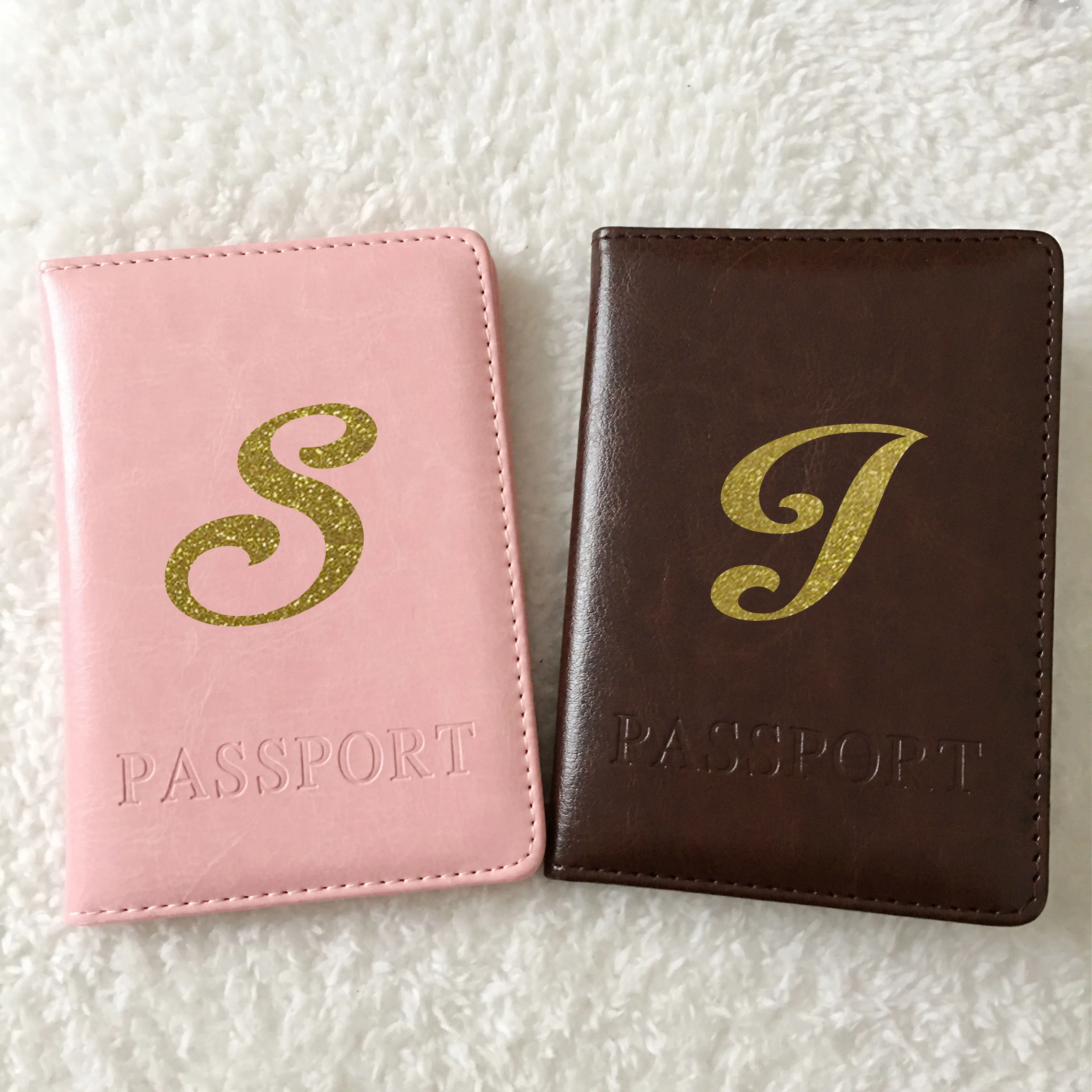 Имя на заказ Обложка для паспорта из натуральной кожи мальчик девочка друг