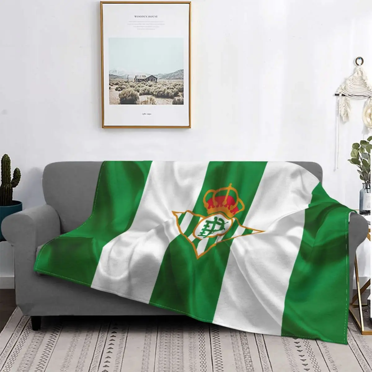 

Manta Real Betis 2068 para cama, edredón a cuadros, colcha para bebé, 135 mantas para cama, colchas para cama