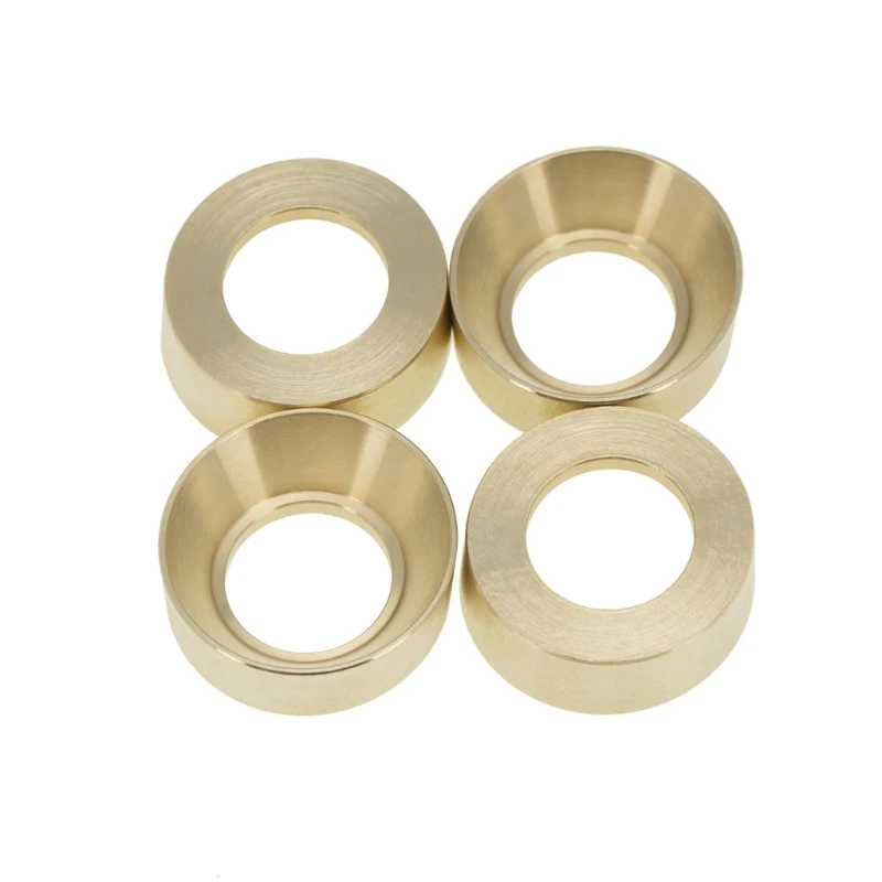 

4pcs Brass Wheel Hub Counterweight for 1/24 RC Car Crawler Axial SCX24 90081