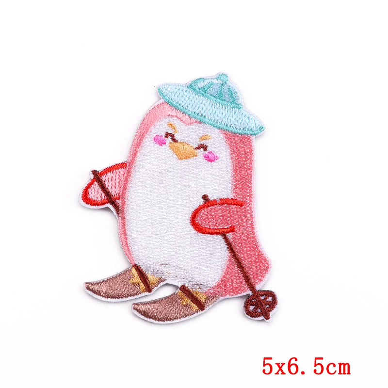 DIY/милые Мультяшные рандомные спортивные патчи в виде пингвина на одежде