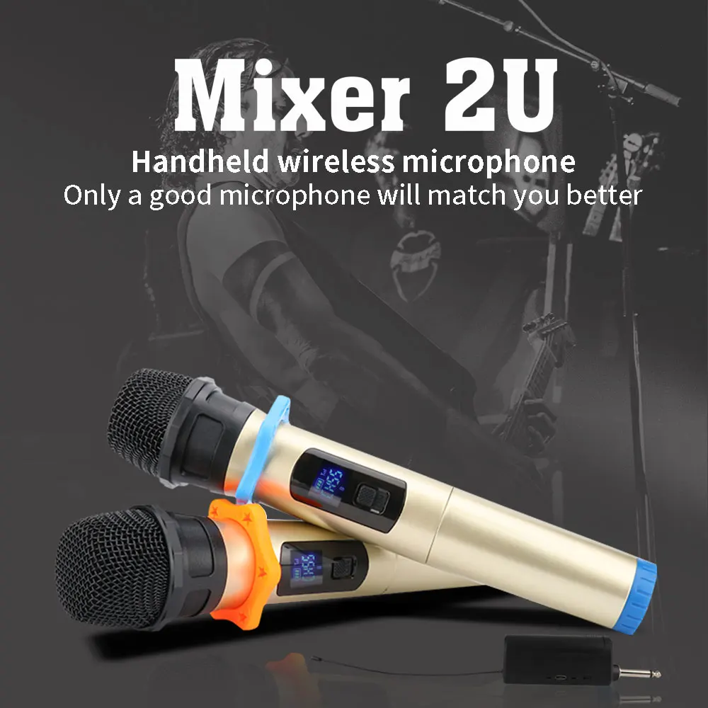 Беспроводной микрофон UHF Ручной громкоговоритель с микроприемником для