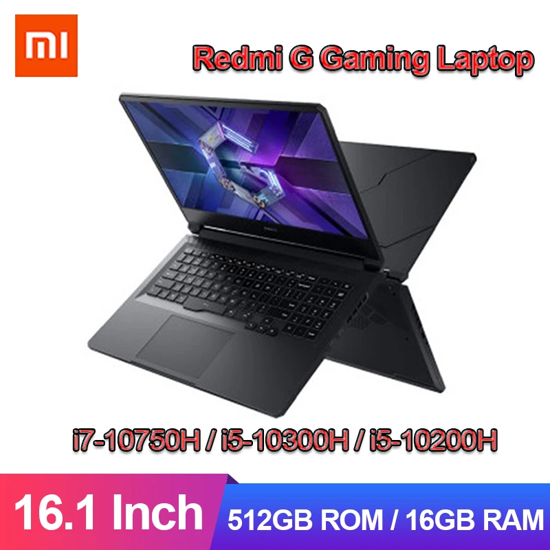 Новые игровые ноутбуки Xiaomi Redmi G игровой ноутбук Intel Core i7 / i5 GTX1650 TI 16 1 дюйма Windows10 ГБ