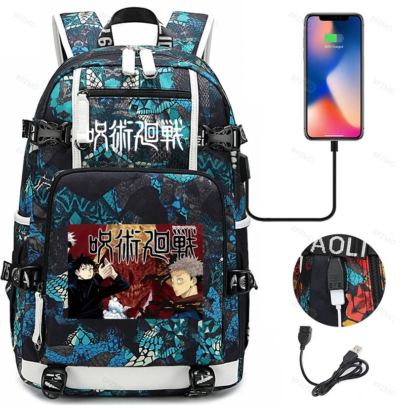 

Anime Jujutsu KaisenBackpack for Girls Boys Poster Print Teenage Notebook School Bags Travel Bags