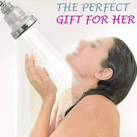 water softener shower head 3 spray setting hard water filter wall mount water saving
