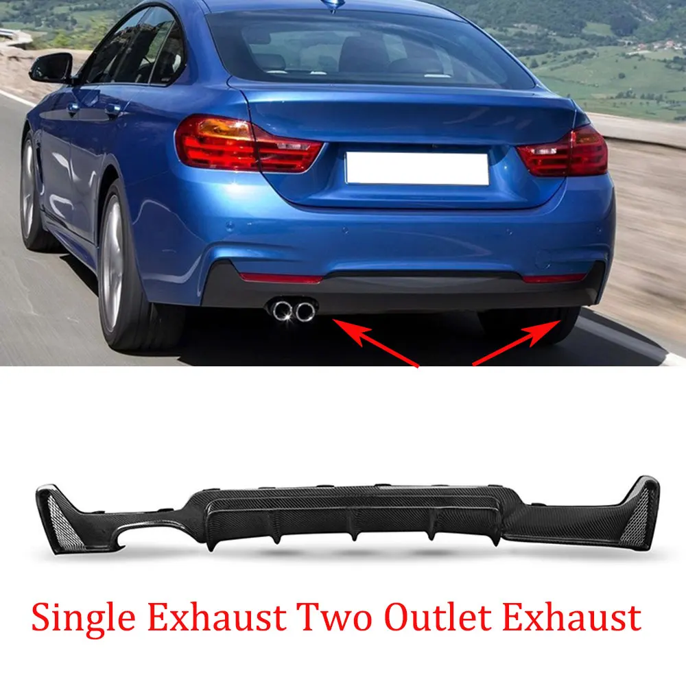 Задний диффузор-спойлер из углеродного волокна для BMW 4 серии F32 F33 F36 M Sport 2014 - 2018 MP