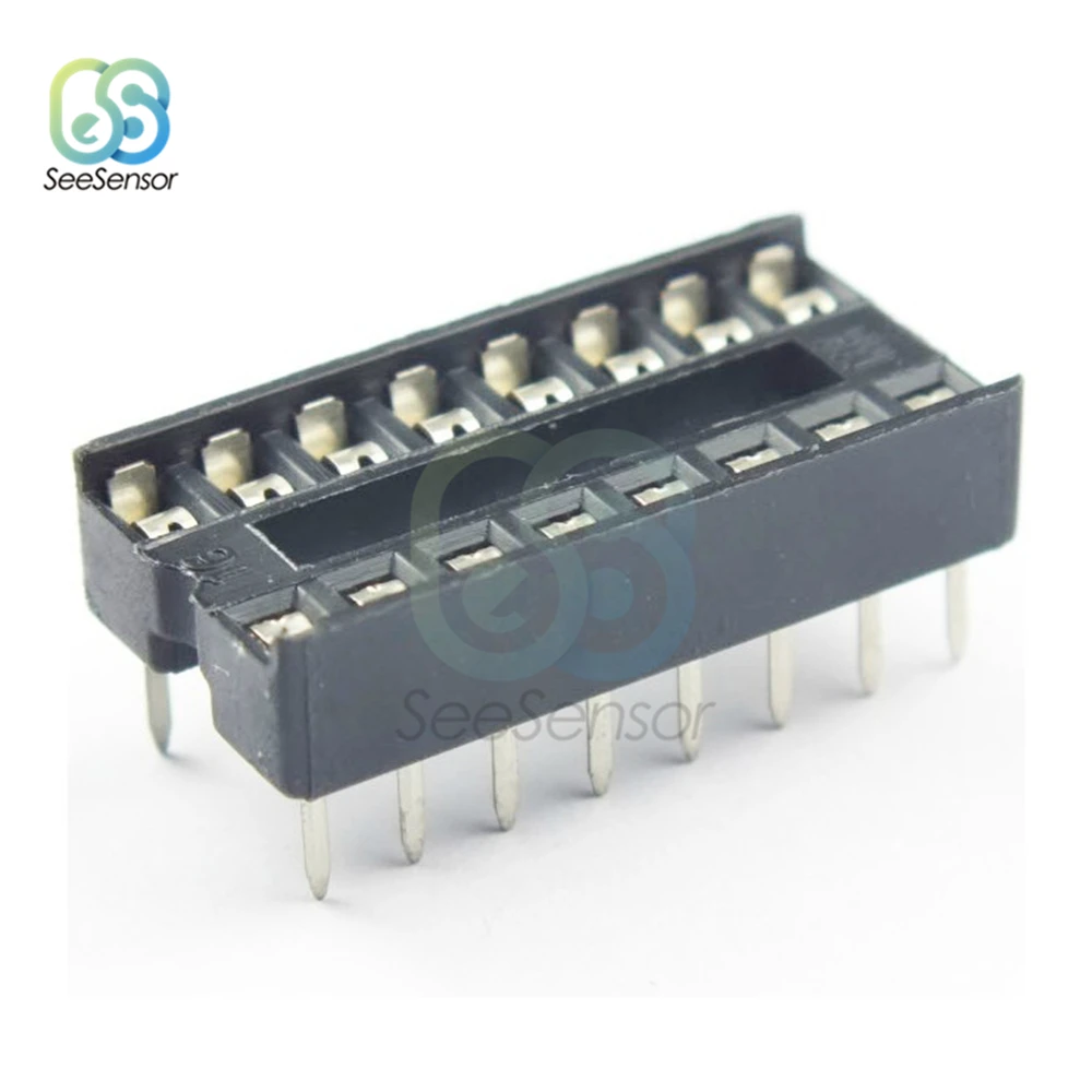 10Pcs IC Sockets DIP6 DIP8 DIP14 DIP16 DIP18 DIP20 DIP28 DIP32 DIP40 Pins DIP Socket Connector 6 8 14 16 18 20 24 28 32 40 Pin |