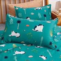 cotton pure cotton 2 meters bed sheet four piece spring and summer dormitory autumn and winter quilt cover original inn
