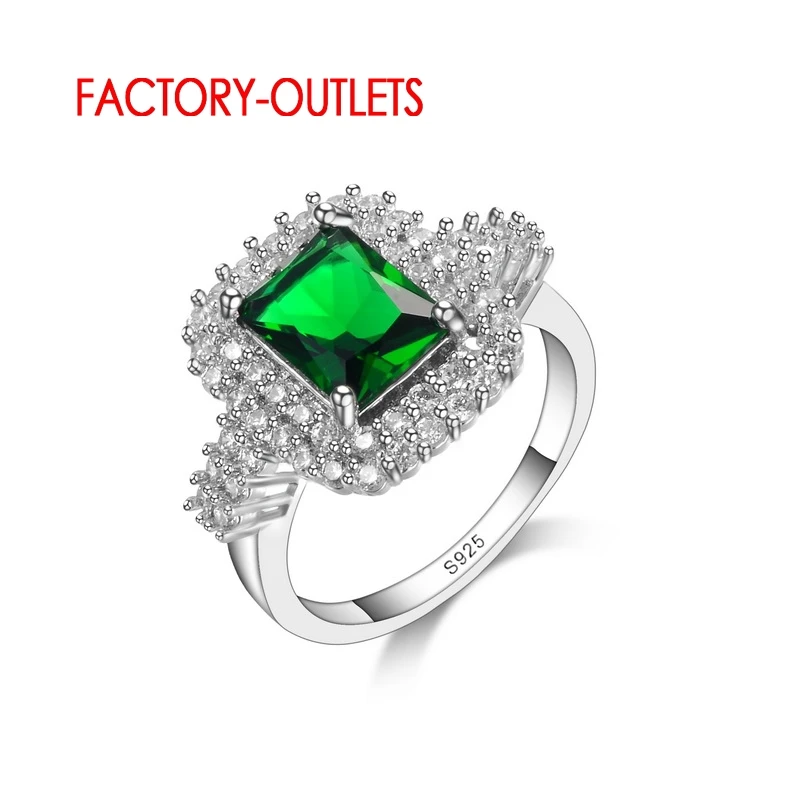 Очаровательные Элегантные женские обручальные кольца Горячая Новинка Зеленый