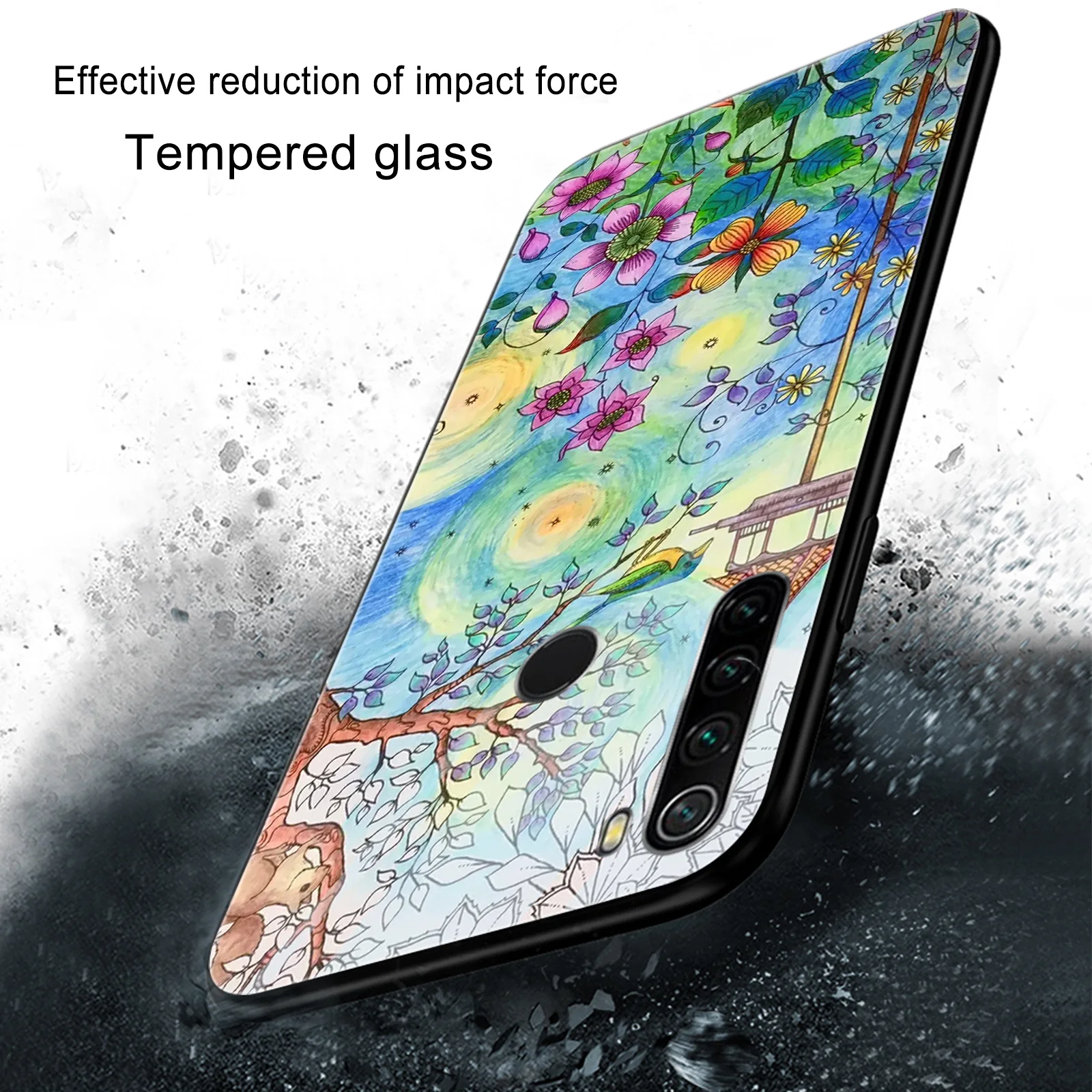 

Vintage painting Phone Case for Xiaomi Redmi Note 9 8 7 8A 7A 8T 6 Pro Mi Note 10 9 9T 10T 8 Pro SE F1 Poco X3 Glass Cases Cover