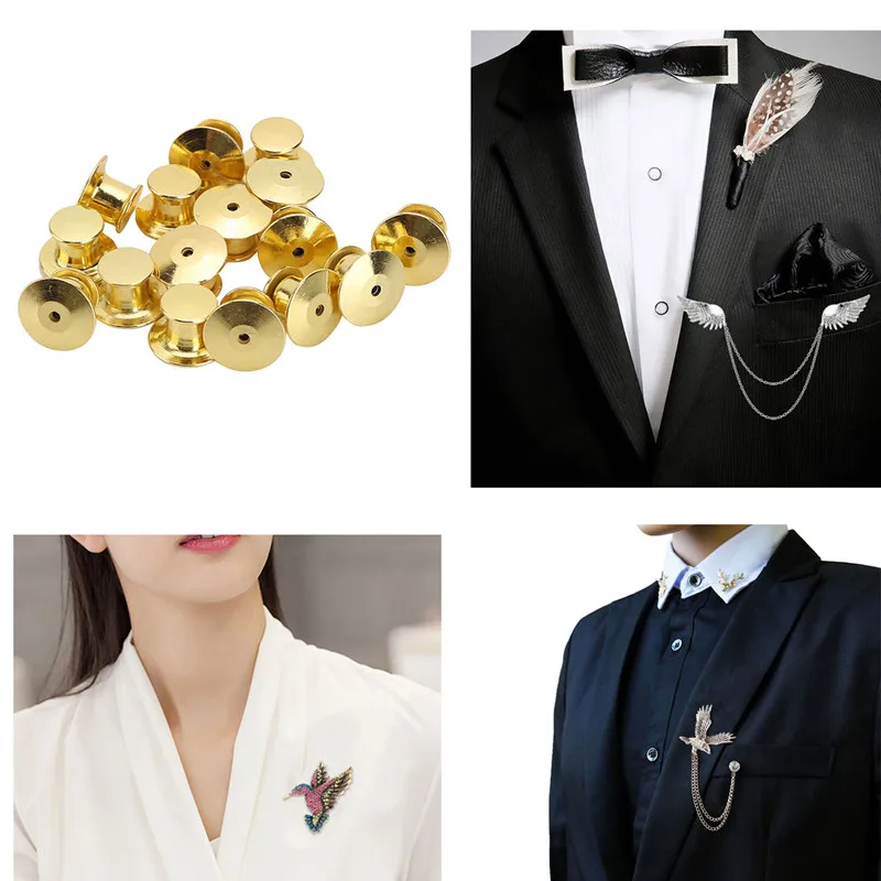 16 шт Металлические фиксаторы запасная форма значок комфорт булавка держатель