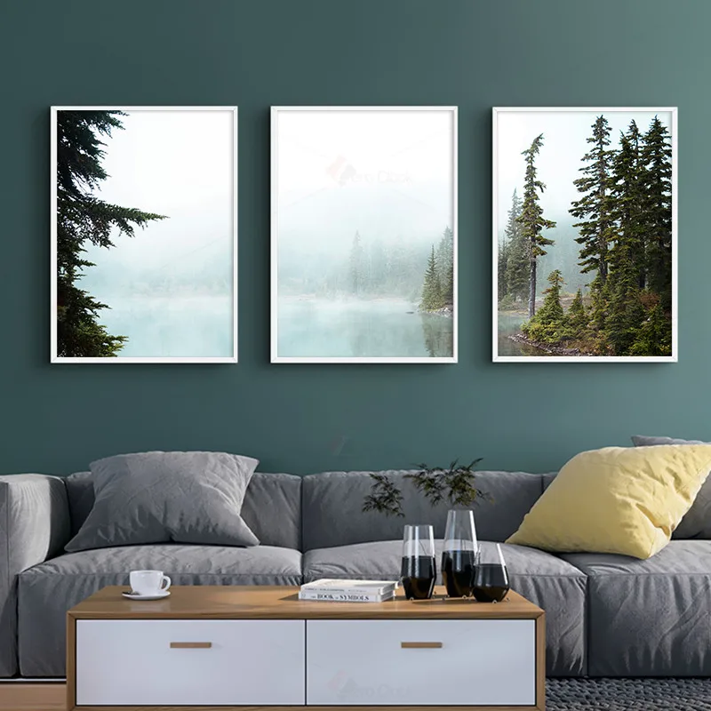 Лес печать Природный постер ландшафт планшетов искусство картины для гостиной
