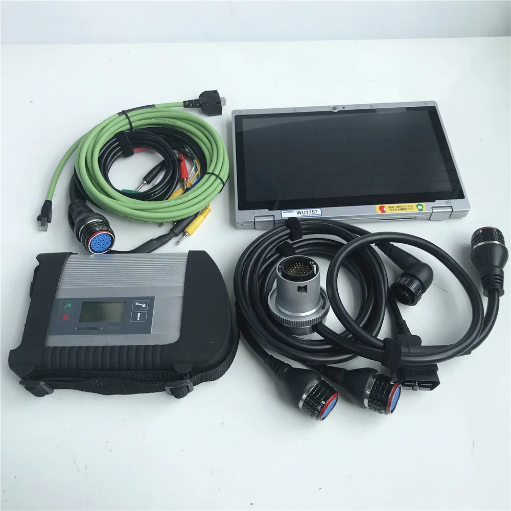 

used Laptop CF-AX2 I5 8G with 2021.03v Software 480G SSD for MB Star C4 car truck diagnosis SD connect C4 support old car