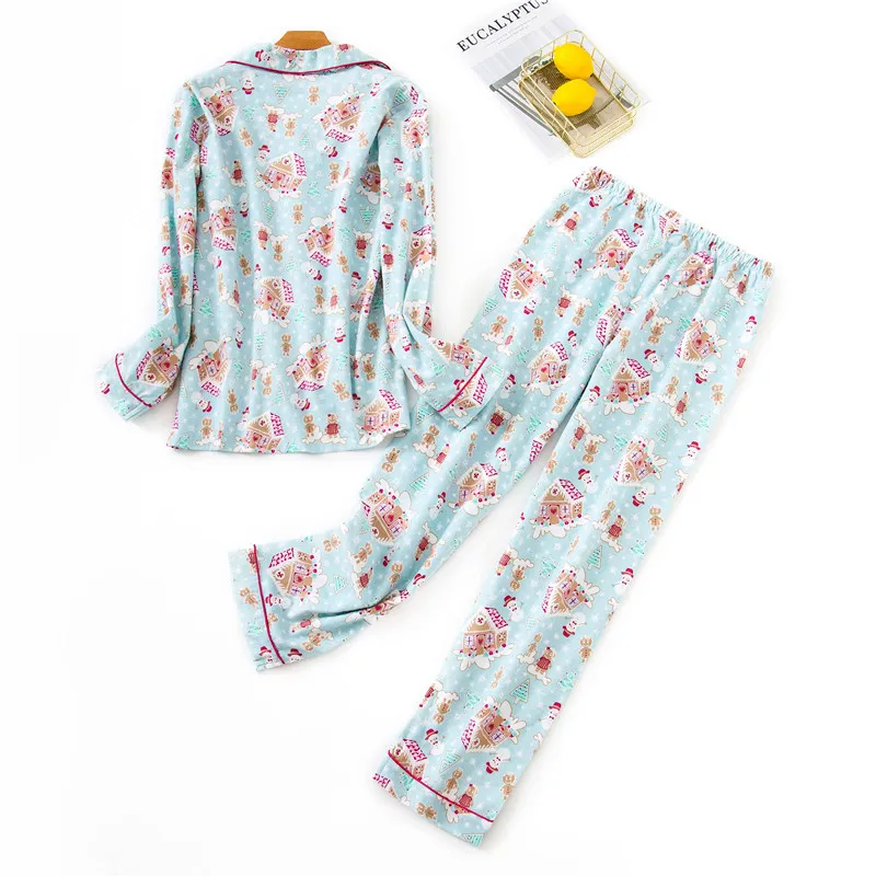 Весна 2020 женские повседневные пижамные комплекты с мультяшным рисунком женская