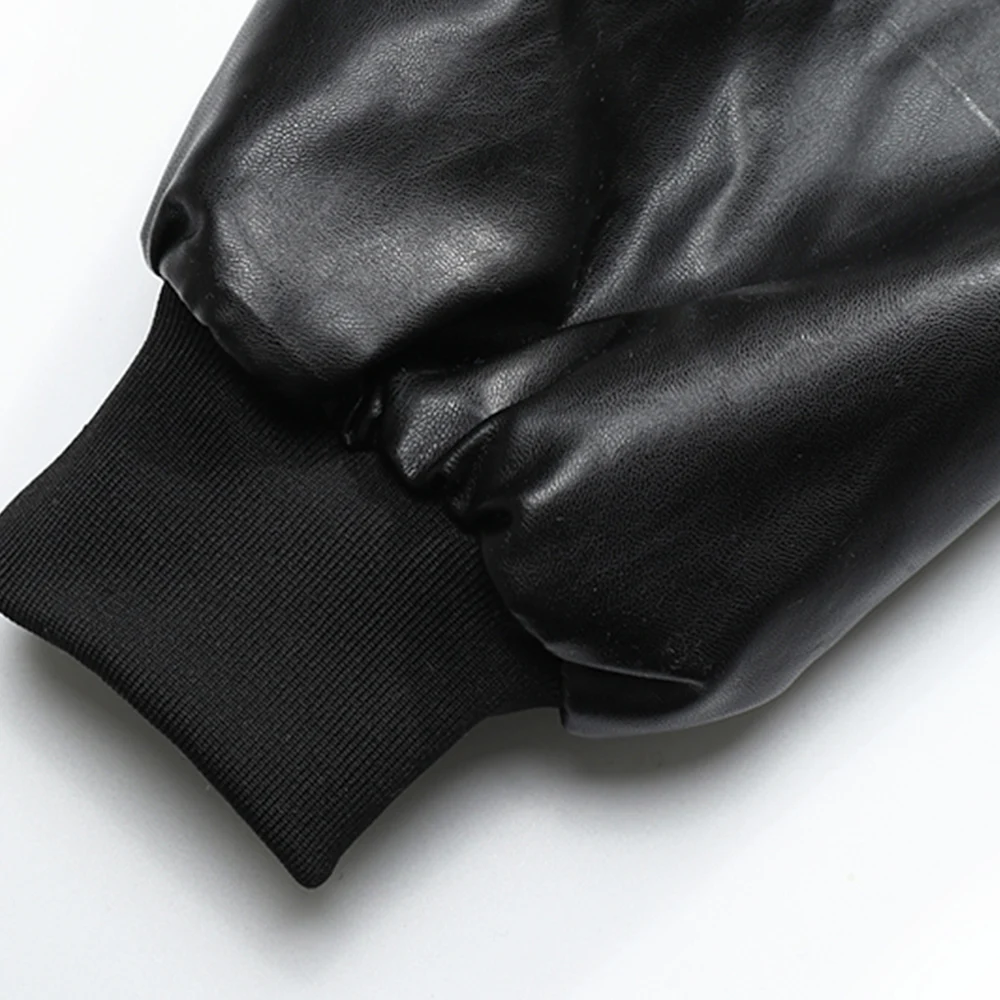 

LACIBLE Mens Hip Hop Chamois Suede Thick Jackets Streetwear Baseball Jacket Coats Winter Harajuku Patchwork Bomber Jacket Tops