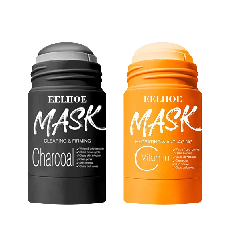 

Очищающая маска с витамином C, маска с древесным углем, маска для очистки лица и глубокой очистки, грязевая маска для черных точек, уход за ко...