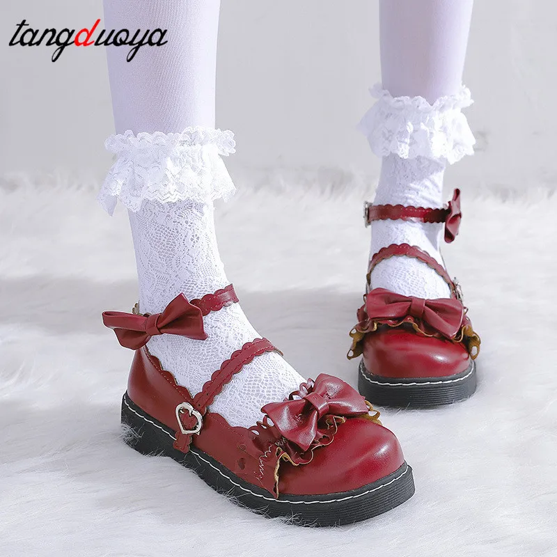 

women's shoes Japanese Student Lolita Shoes College Girl Shoes JK Uniform Shoes harajuku cute korean shoes zapatos de mujer