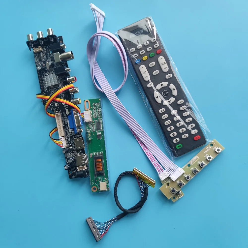 

Controller board Kit for LTN170X2-L02 LTN170X2-L01 LTN170X2-L03 DVB-T DVB-C USB AV 17" 1440X900 TV Panel VGA HDMI-compatible LCD