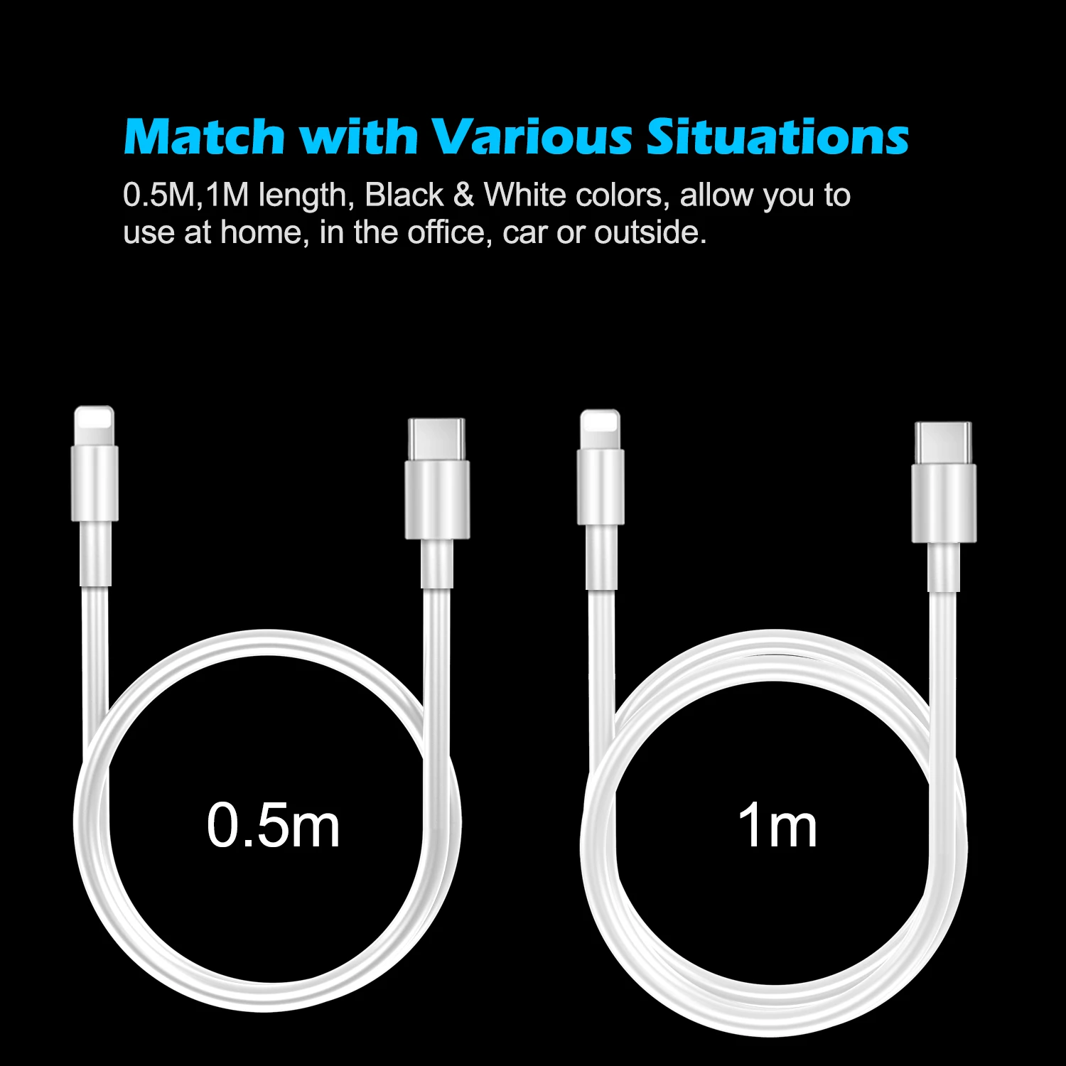 CHOETECH USB C кабель зарядный провод для iPhone X XS XR 8 12 Вт PD Быстрая зарядка usb type C кабель для передачи данных для Macbook USB шнур