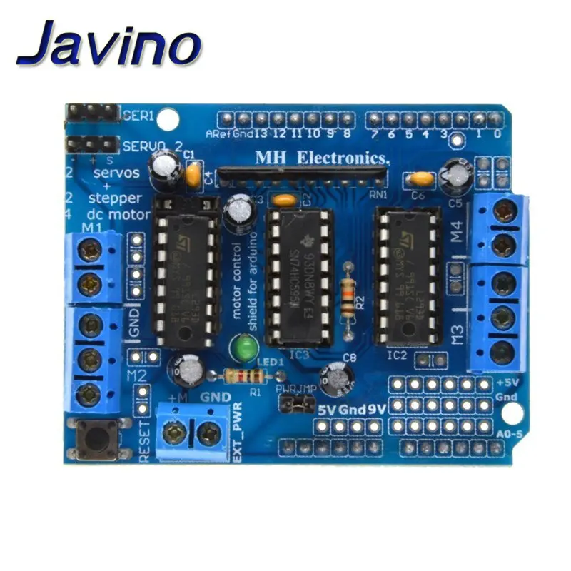 L293D Щит двигателя двойной для arduino Duemilanove плата расширения щит управления
