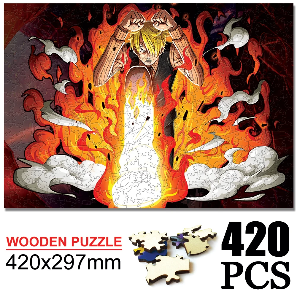 Деревянные пазлы Ceative из аниме для взрослых Мультяшные головоломки игрушки