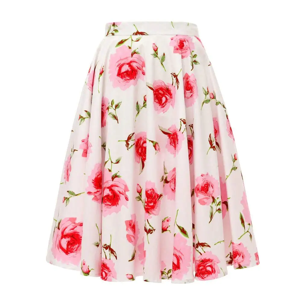 Женская винтажная туника с высокой талией голубая Туника средней длины принтом