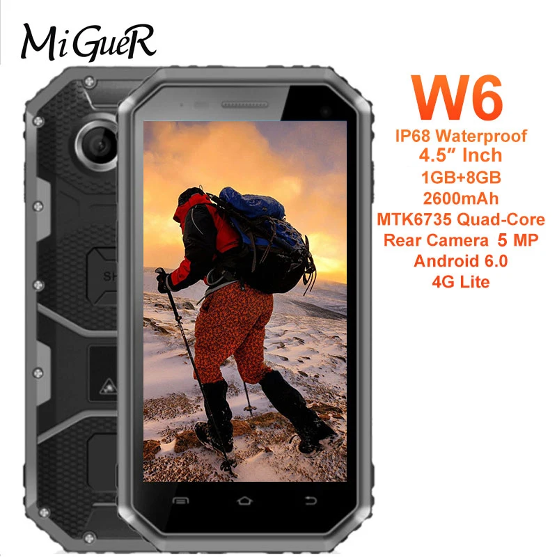 Оригинальный E & L EL W6 смартфон с четырёхъядерным процессором MTK6735 ОЗУ 1 ГБ ПЗУ 8 5 0
