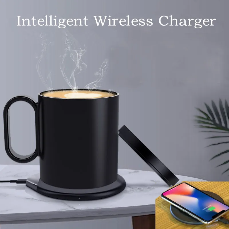 

Умное Беспроводное зарядное устройство с электрическим подогревом, 55 градусов