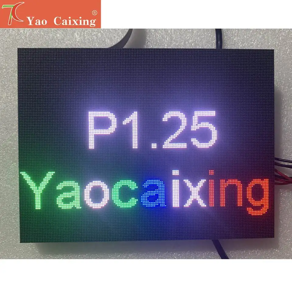 Yao Caixing Ali Express Smd Indoor P1.25 Led Matrix Smallest Pixels Panels Display Screen