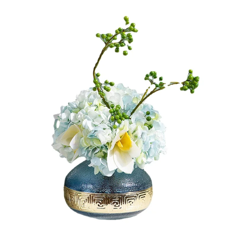 

European Modern Glass Vase Luxury Home Decor Furnishings Creative Hydroponics Flower Arrangement Wedding Decoration Ornament
