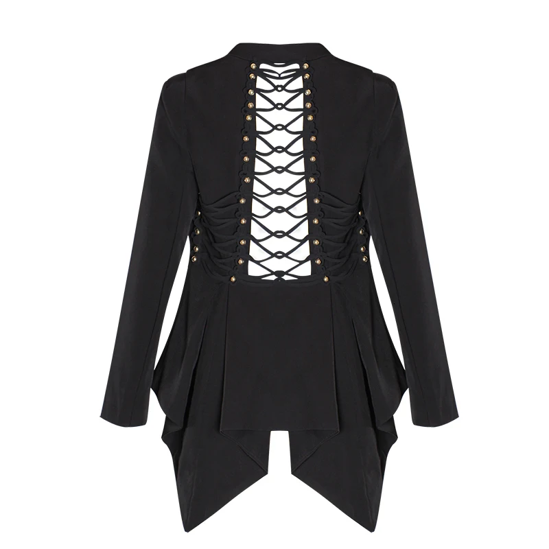 Женский блейзер с бусинами TWOTWINSTYLE Элегантный Приталенный Блейзер v-образным