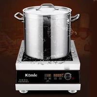 concave induction cooker 5000w commercial plane high power canteen electric frying stove table cauldron bulit in hobs