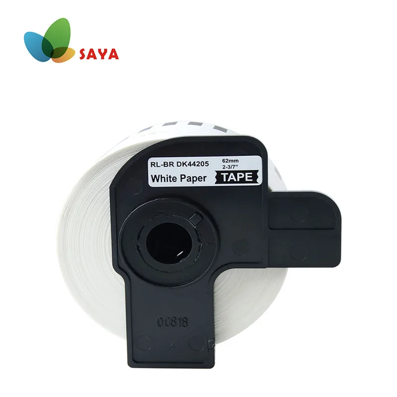 

Free DHL ship 10 Rolls Label tape DK-44205 62mm x 30.48m Continuous Compatible for Brother QL-500/500A/550/560/570/570VM/580N