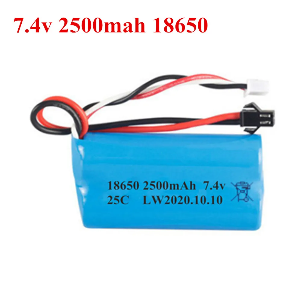 74 v 1500mah 2500mah 3000mah 18650 батарея для wpl mn99s d90 u12a s033g q1 h101 74 v ба