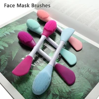 1pcs two uses professional face mask brushes clean face skin care mixing brush