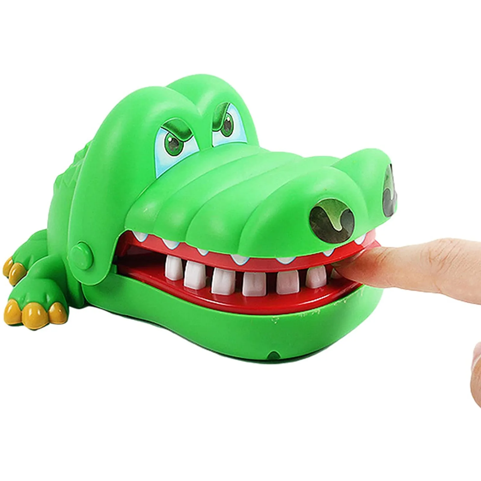 Забавный бульдог Акула крокодил Рот дантист кусание пальцев игра пиратское