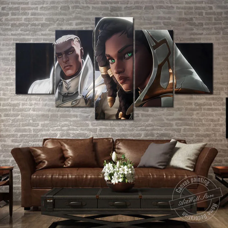 

Sentinel Lucian Senna League of Legends Game Poster LOL Wall Picture for Living Room Decor Canvas Artwork Painting Fashion Gift
