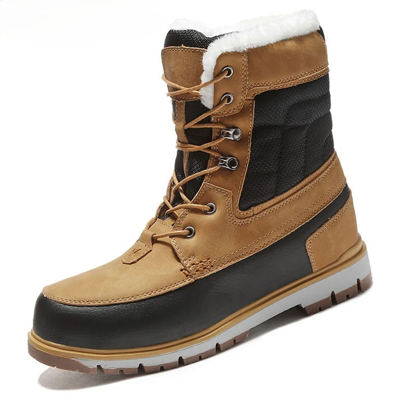 

Super Warm Men Winter Boots for Men Warm Waterproof Rain Boots Shoes Men's Ankle Snow Boots Zapatos Hombre Plus size 40~46