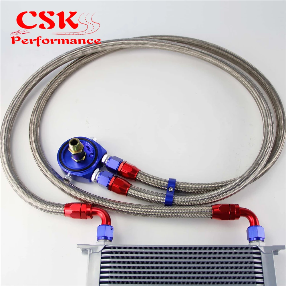 Универсальный Масляный радиатор коробки передач двигателя AN10 30 рядов 248 мм