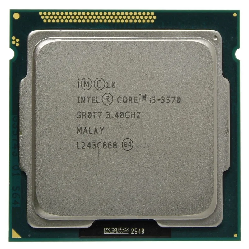 Новый процессор Intel I5 3570 четырехъядерный 3 4 ГГц L3 = 6M 77 Вт Разъем LGA 1155 десктопный